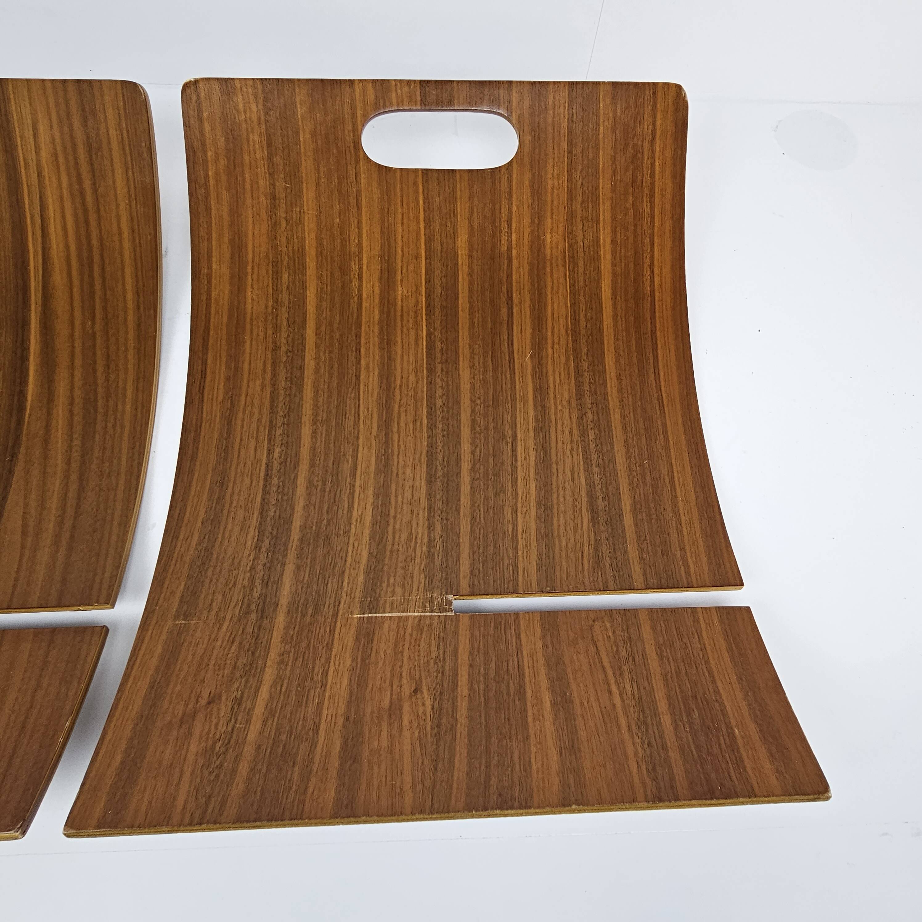 Scandinavian Magazine Rack in Teak Veneered Plywood, 1970's