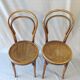 Paire de chaises bistrot par kohn n°14 1/2 vers 1900
