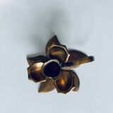 Brass flower candle holder
