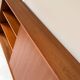 Vintage wooden sideboard with sliding door