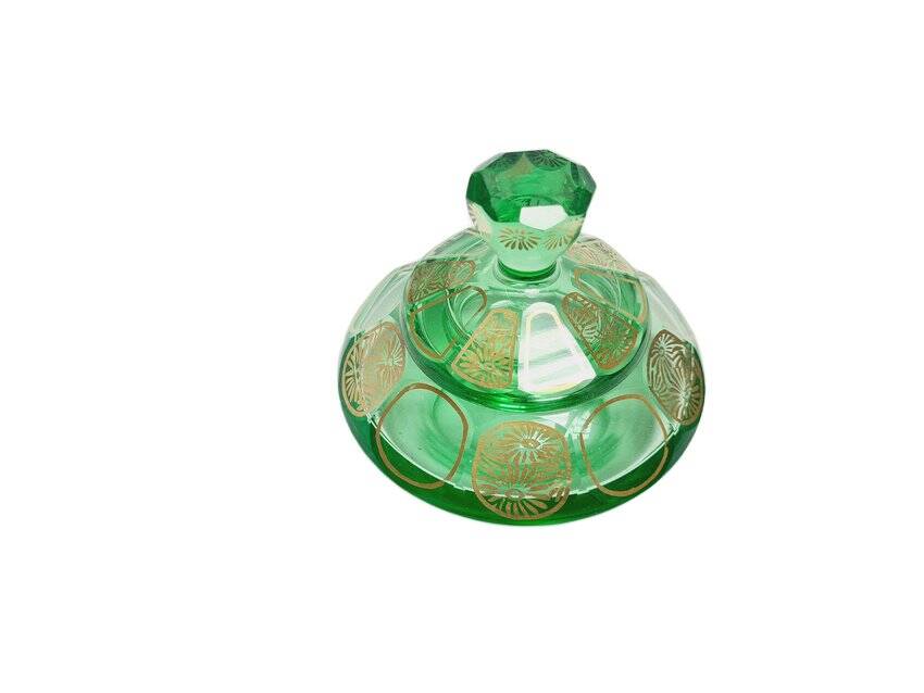 Art Deco candy dish from Moser, former Czechoslovakia, 1960s