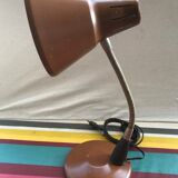Office lamp workshop metal brown - flexible arms chrome 70vintage