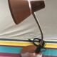 Office lamp workshop metal brown - flexible arms chrome 70vintage