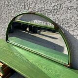Rattan and green wicker dressing table