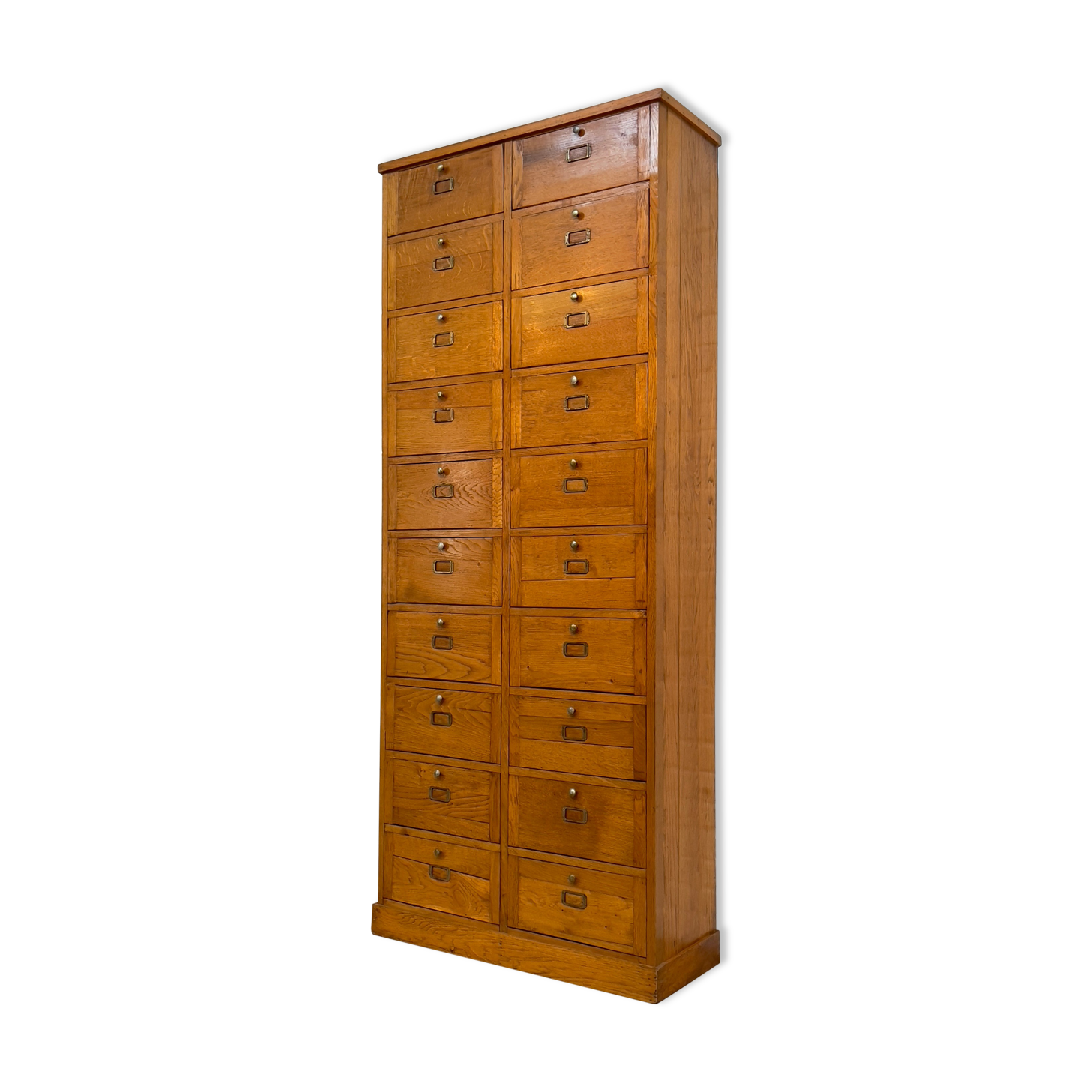 Ancien meuble de notaire en chêne des années 30
