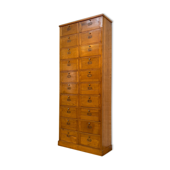 Old notary furniture in oak of the 30s