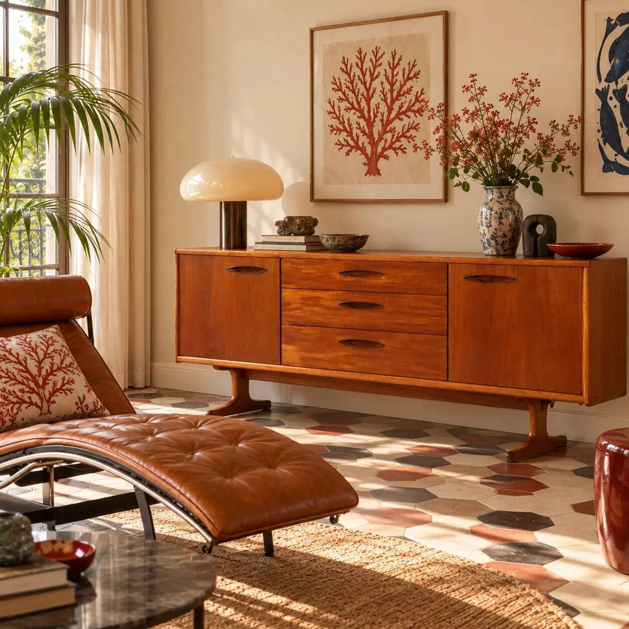Vintage teak enfilade, UK, 1960s