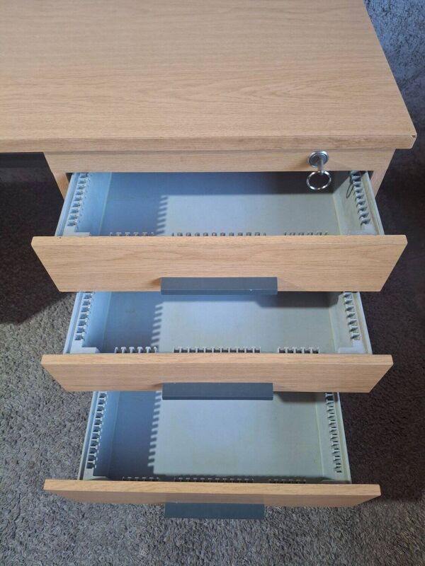 Bureau ministre double caisson Design années 60 – RDA Moderniste