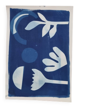 Cyanotype wall decor