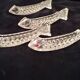 6 zoomorphic crystal knife rests