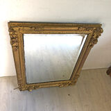 Old bevelled ice mirror 95x76cm