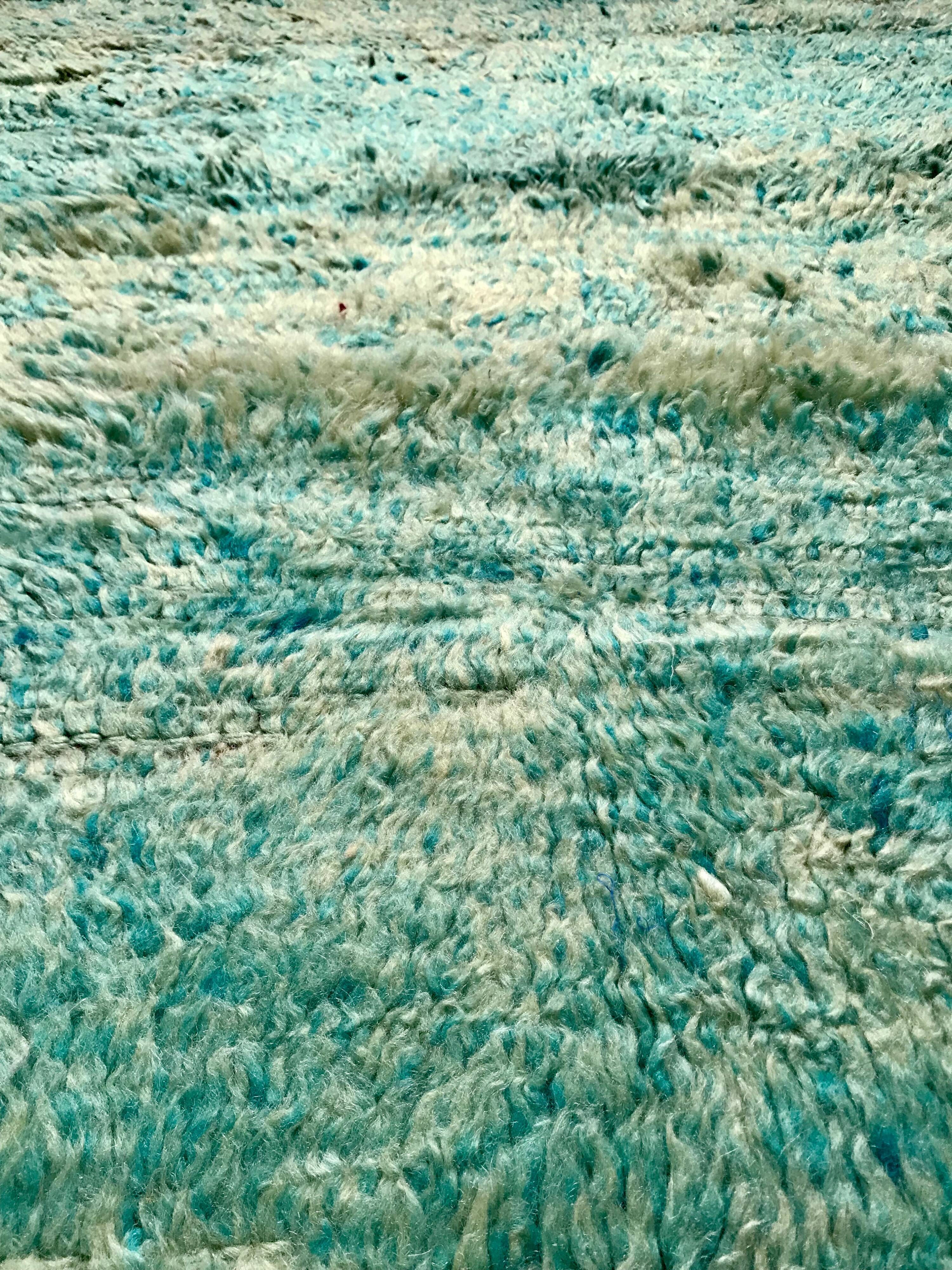 Green boujaad carpet 110x220cm