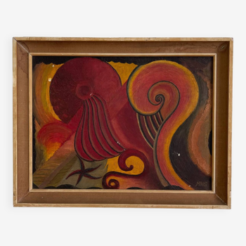 Folk Art Painting “Palaios” 1969