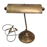Brass notary and banker lamp