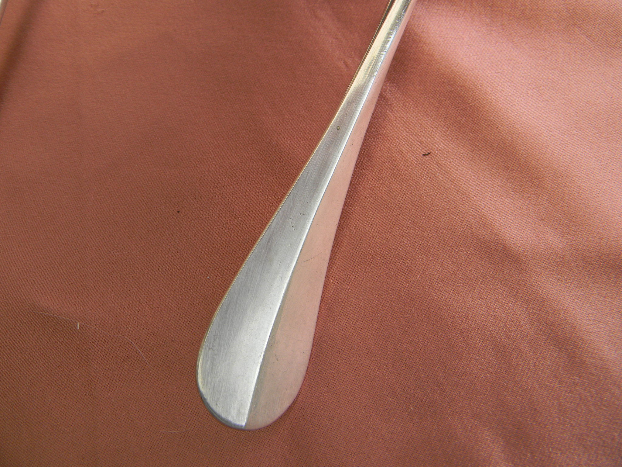 Set of 10 cutlery in silver white metal