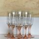 6 flûtes à champagne bicolores Luminarc Véronèse