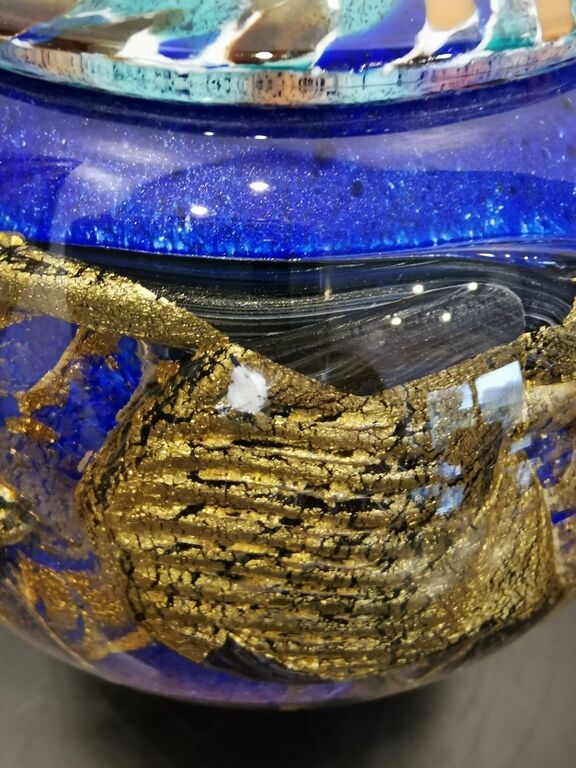 Blown glass vase by Jean Claude NOVARO