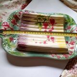St Clément France majolica asparagus tray in slip