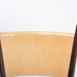 Set of four Italian Mid-Century Modern High Back dining chairs by Aldo Tura