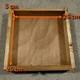 Living Room or Nightstand Table in Oak and Marble, Art Deco – 1930