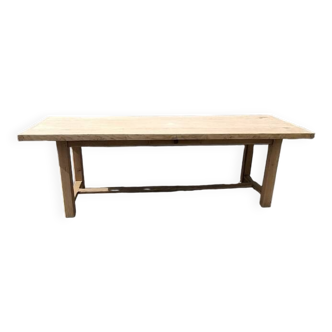 Table de ferme centenaire en orme rénové