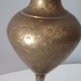 Pair of old brass vases