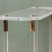 Console, altuglass, années 1970, dans le goût de Charles Hollis Jones