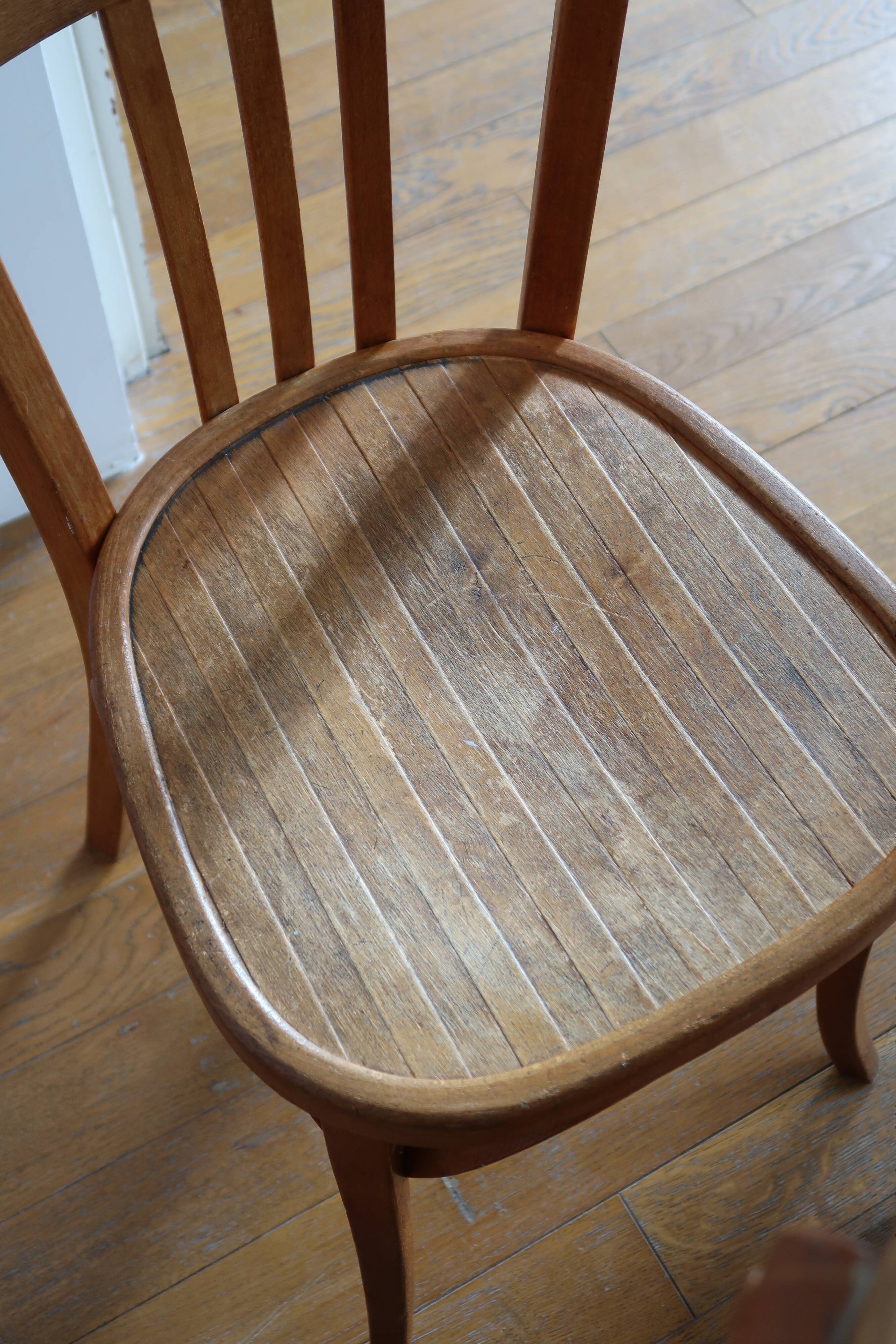 Set of 10 baumann bistro chairs