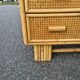 Commode vintage rotin bambou style art déco