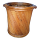 Cache pot en rotin epoque 1970