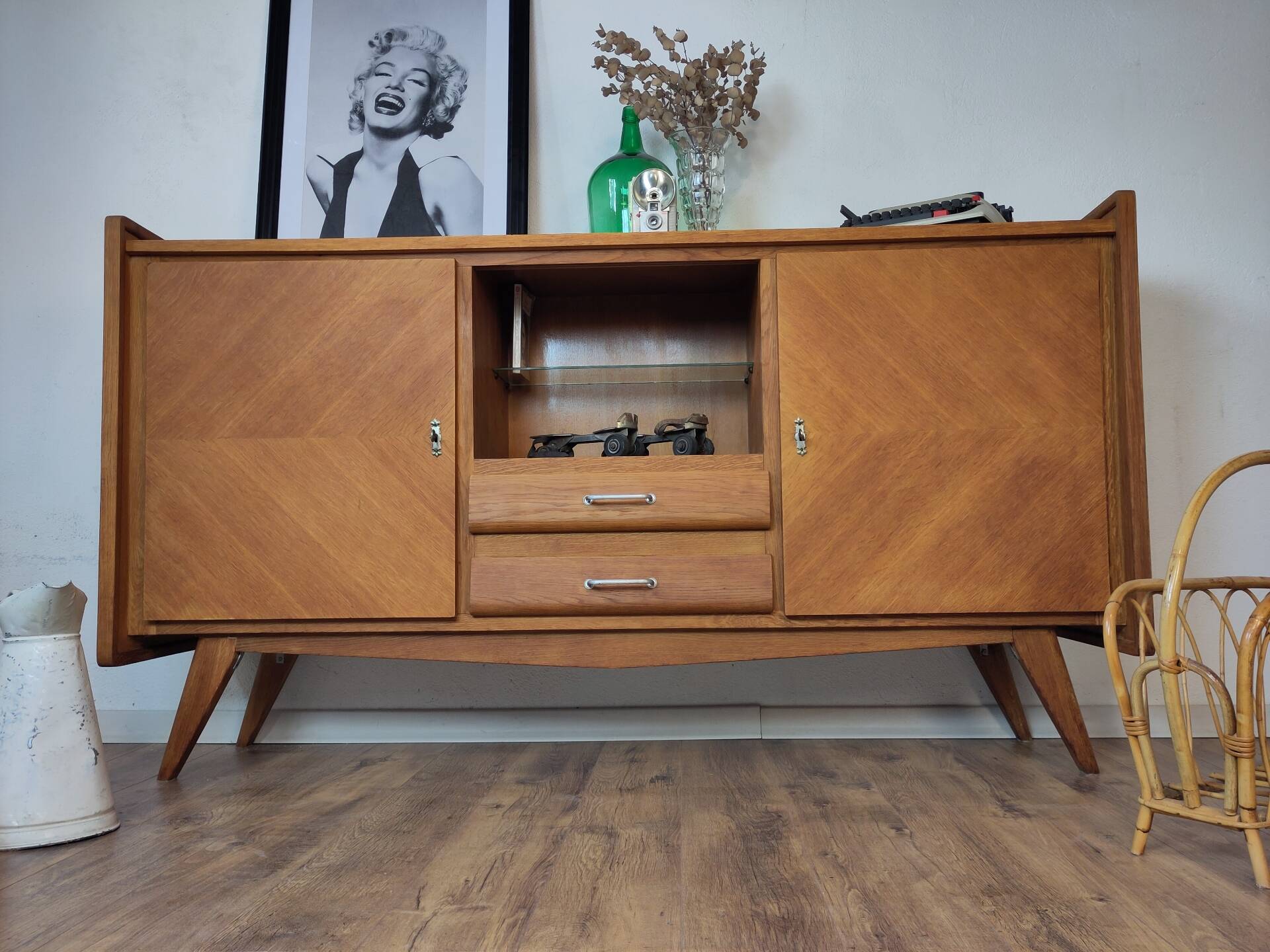 Vintage oak sideboard