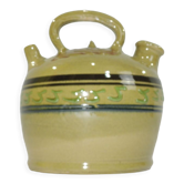 Gargoulette cruche en terre cuite vernissée vintage pichet