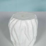 Vase Ingrid Glashütte, white milk pressed glass