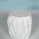 Vase Ingrid Glashütte, white milk pressed glass