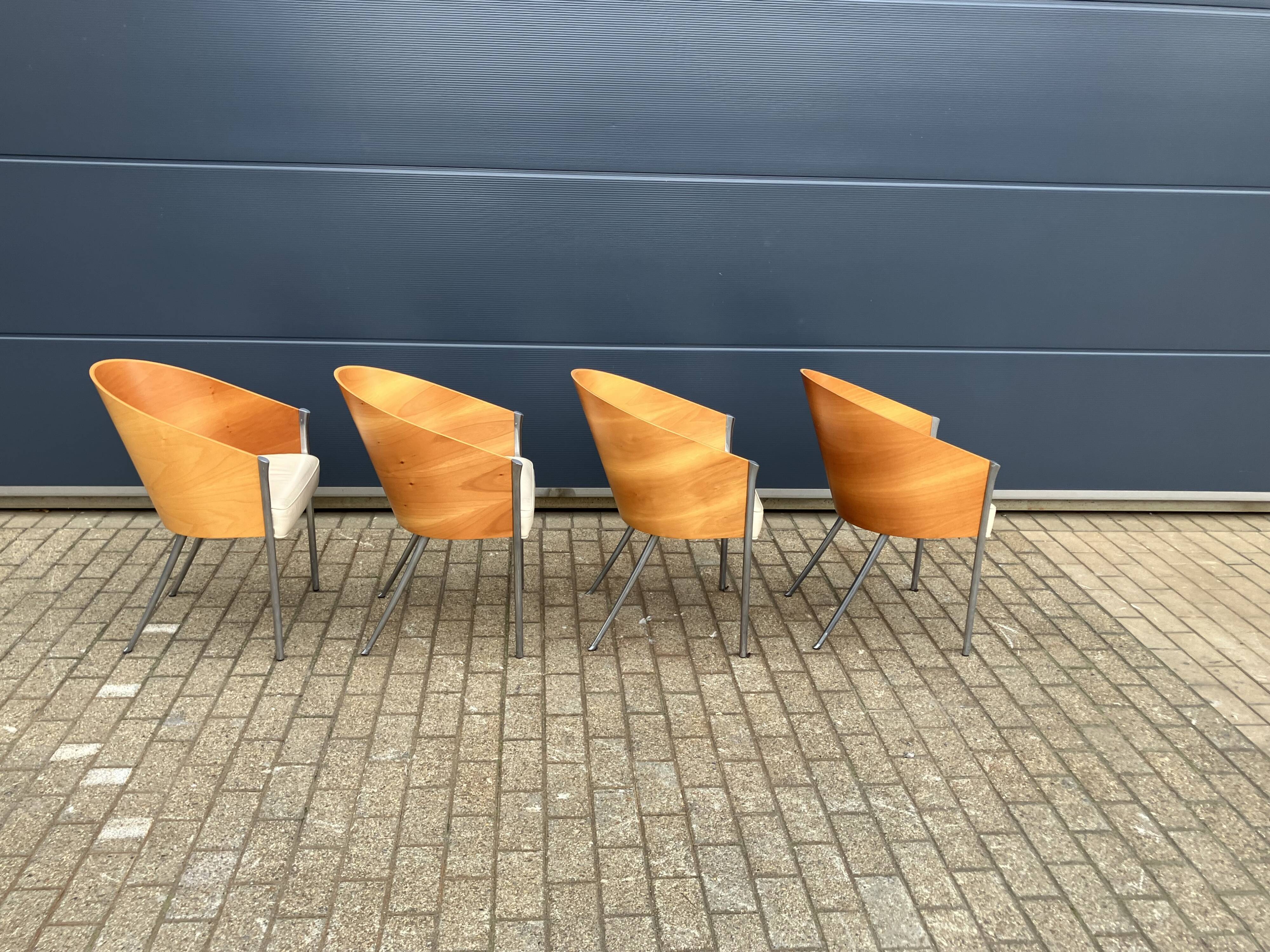 4x King Costes dining chairs, Philippe Starck, Aleph Driade