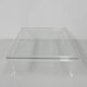 Vintage coffee table on perspex legs