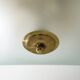 Ceiling lamp in satin glass and brass, 1970s