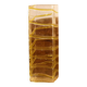 Ridged glass vase, Murano style