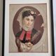 Original late 19th century chromolithograph, The Four Seasons, Winter, framed
