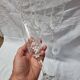 8 Bohemian crystal champagne flutes