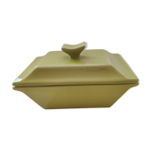 terrine flat oven or butter dish design anise green