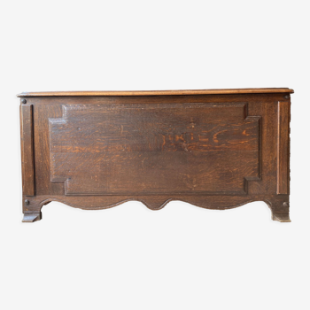 Old chest in solid oak