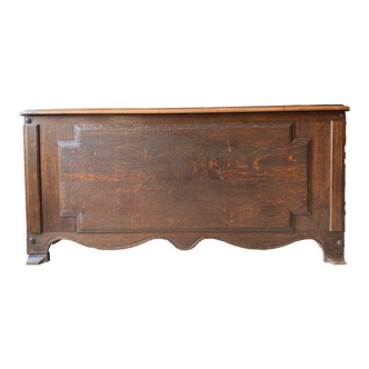 Old chest in solid oak