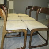 Suite 6 chairs sled Baumann 1970