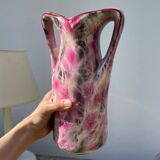 Art Deco pink ceramic vase