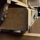creation of the Nancy school: walnut sideboard from the Art Nouveau period