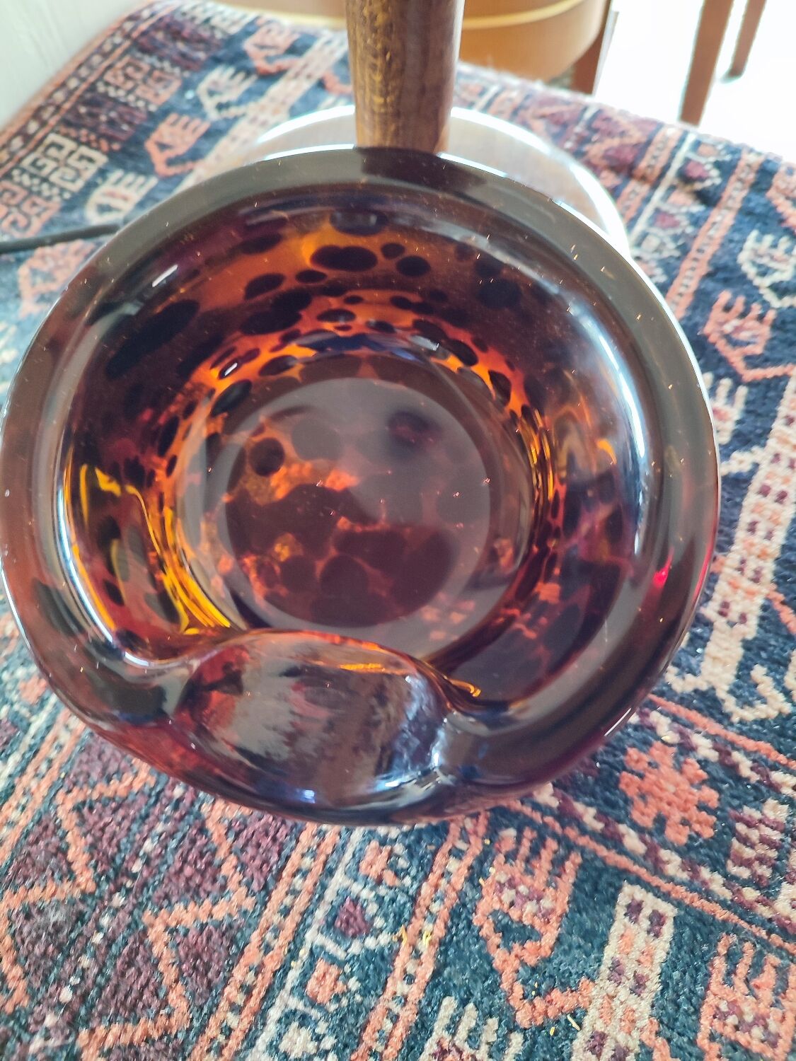 Cigarette ashtray pocket emptier, Murano Vincenzo Nason