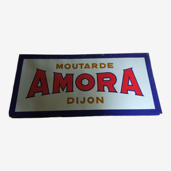 Amora enameled plate