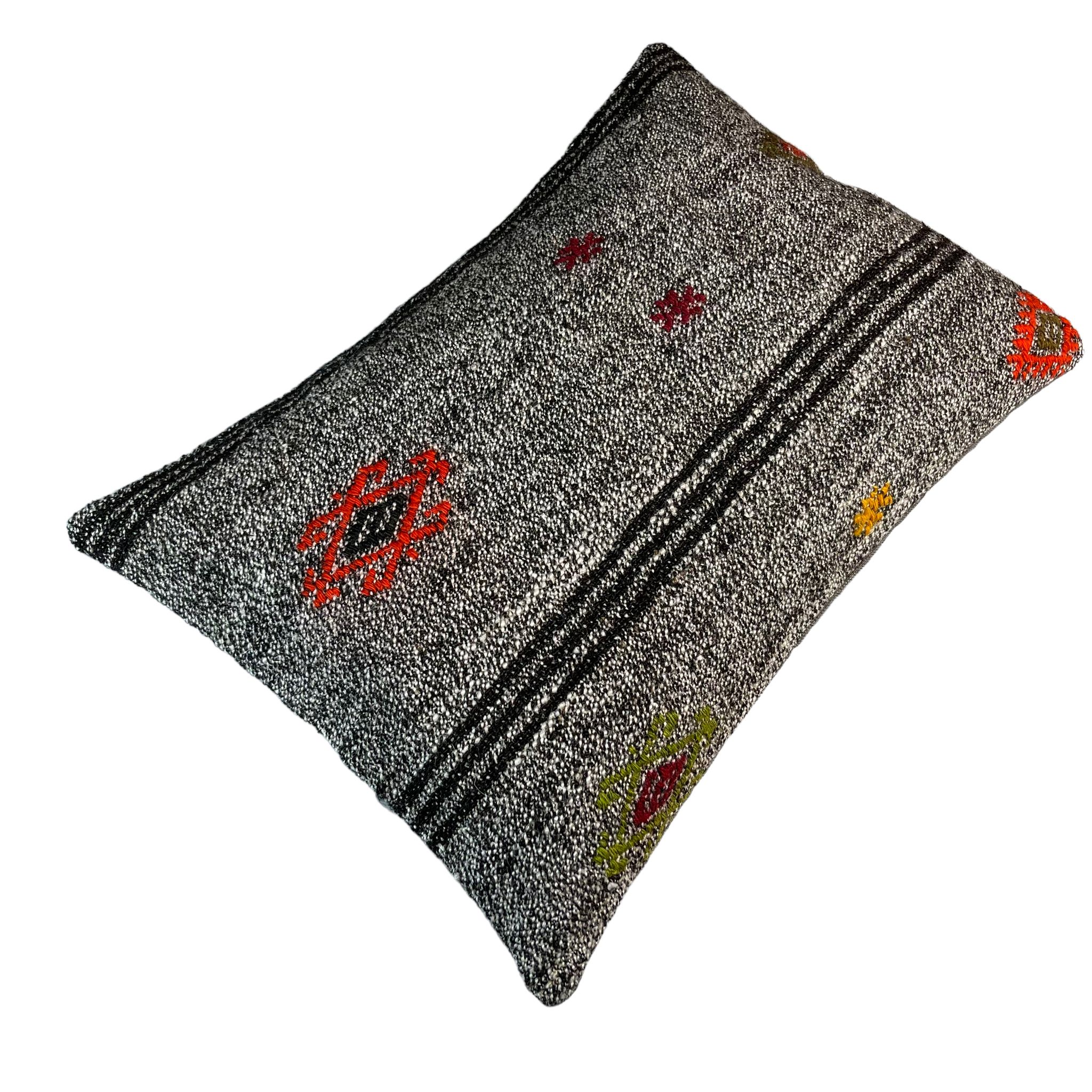 Housse de coussin vintage turque faite à la main, 40 x 60 cm
