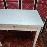 Vintage formica and wood table, 50s